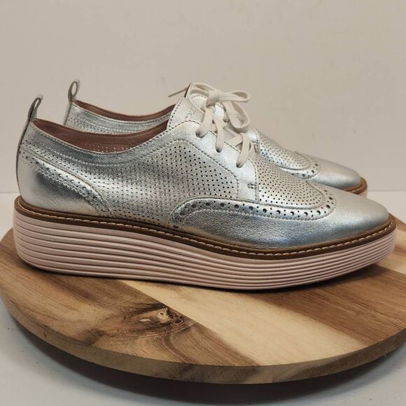 Cole Haan Women's ØriginalGrand Platform Wingtip Oxfords W28346 Size 9 B - Picture 1 of 10